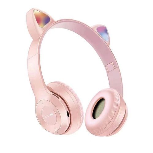 P47 Cute Cat Ear Bluetooth Headset Wireless Headphone With Mic