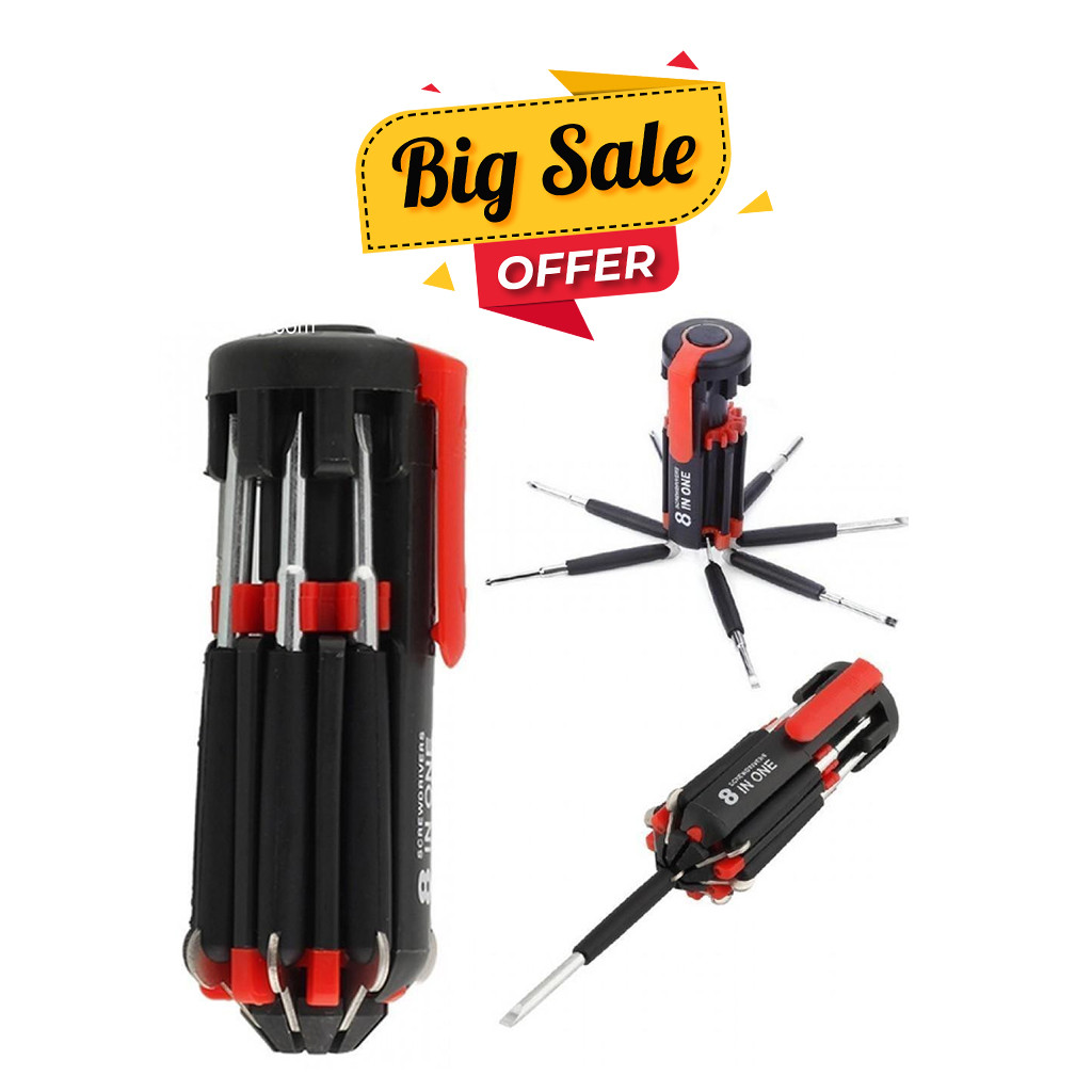 8 In One LED Torch Set FZ-895 DIY Tools