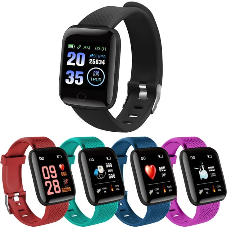 Smart Watch 116 Plus Heart Rate Monitor Multi Sport Mode Fitness