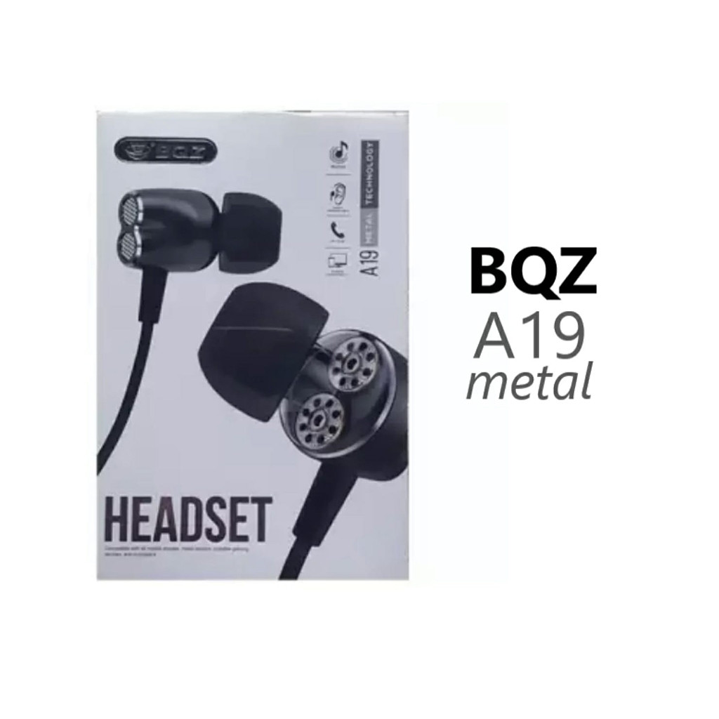 BQZ A19 Metal Wired Headset