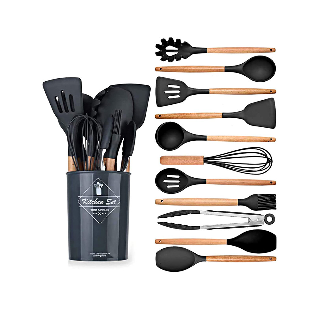 12 PCS Non-stick Silicone Cooking Utensils Set