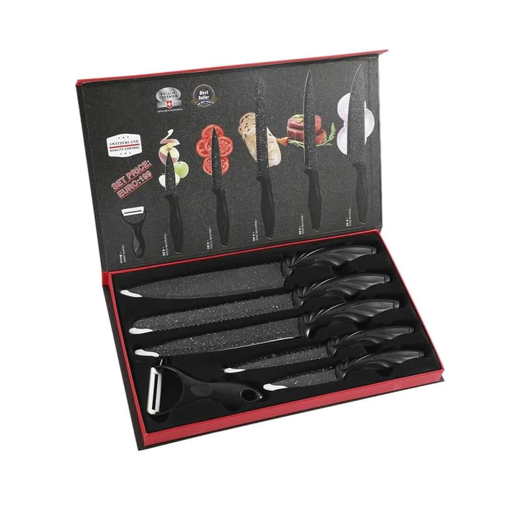 Evryealth 6 Pcs Kitchen Knife Set EQRO-199