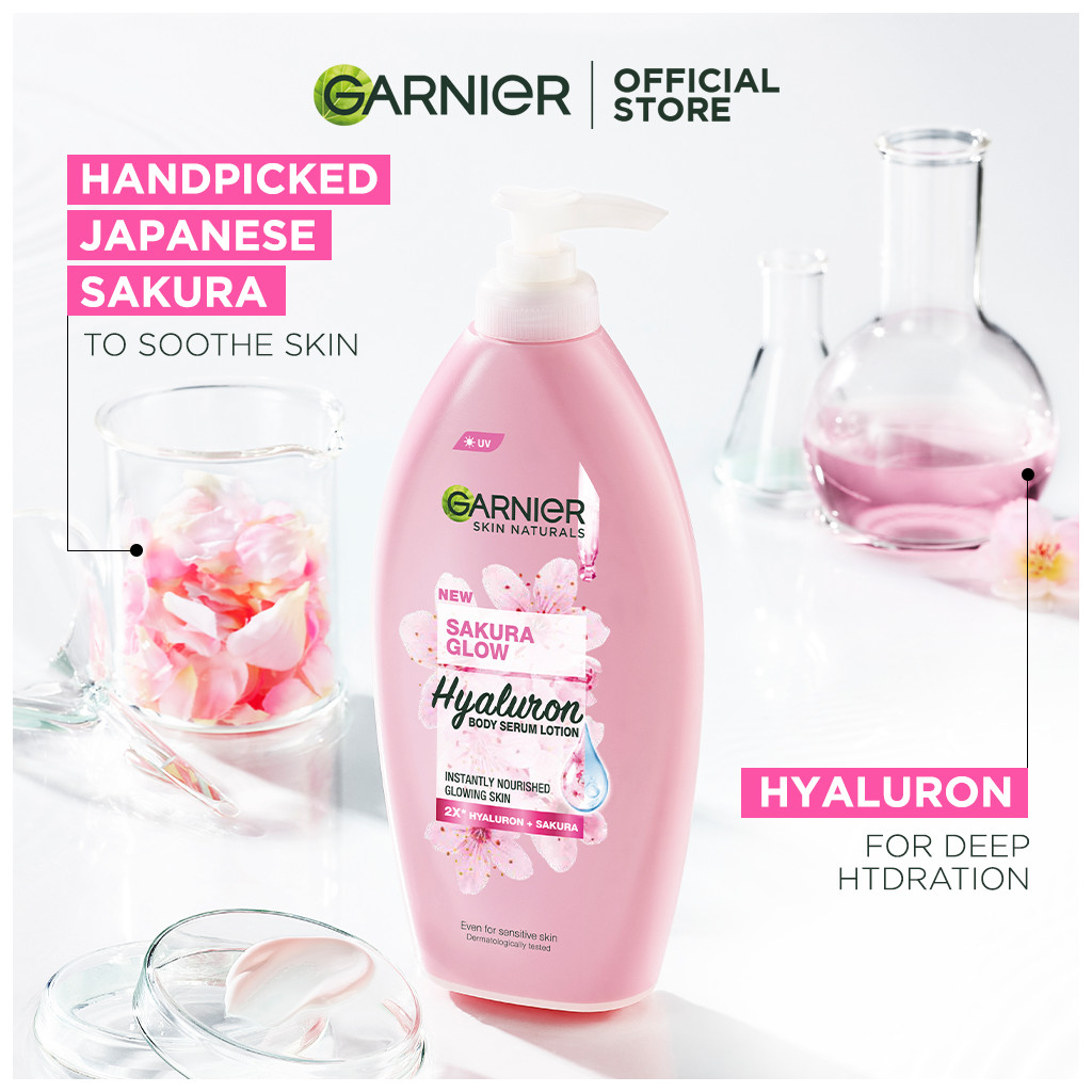 Garnier Sakura Glow Body Serum Lotion