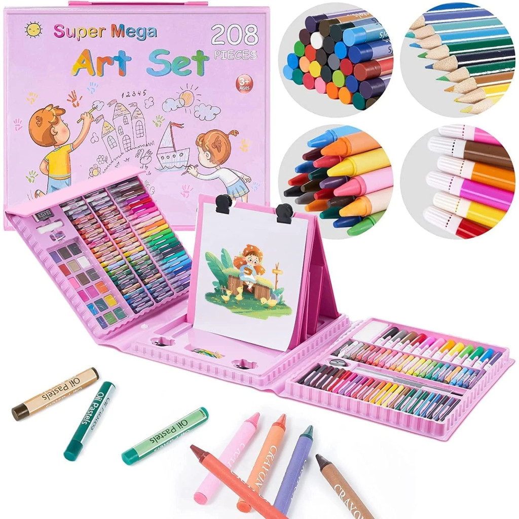 208 Pcs Art Set for Kids Drawing Art Kits